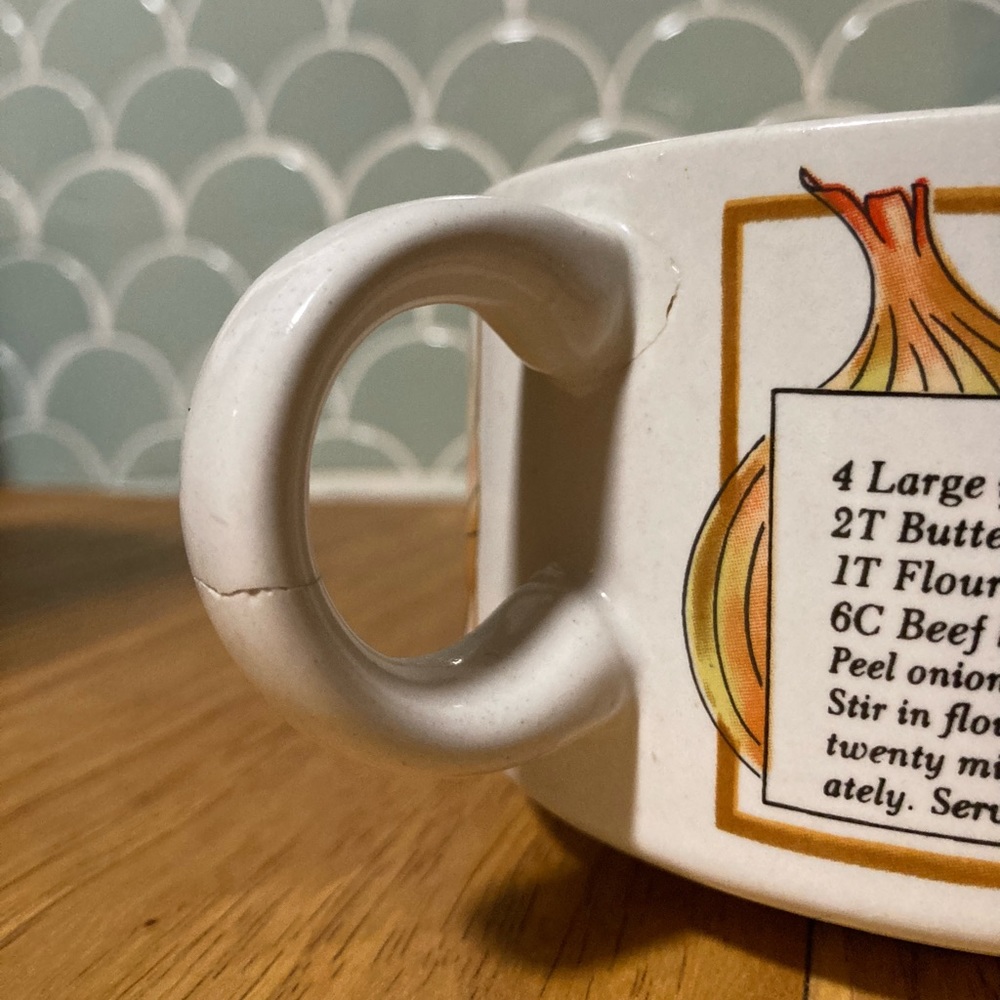 Vintage soup mug - Picture 2 of 3
